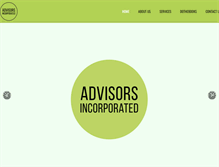 Tablet Screenshot of advisors-incorporated.com